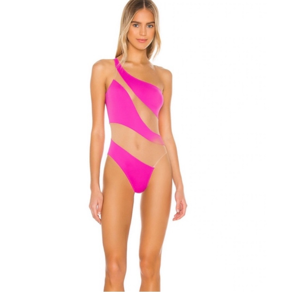 Norma Kamali Snake Mesh Mio in Pink